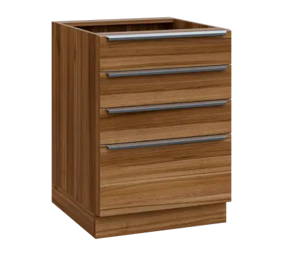 SIS - 6Z41 spodní skříňka, 4-zásuvková, 870x600x600, ořech světlý