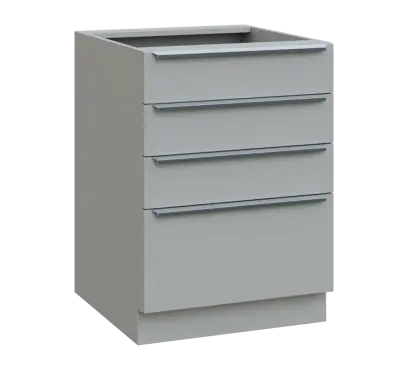 SIS - 6Z41 spodní skříňka, 4-zásuvková, 870x600x600, šedá