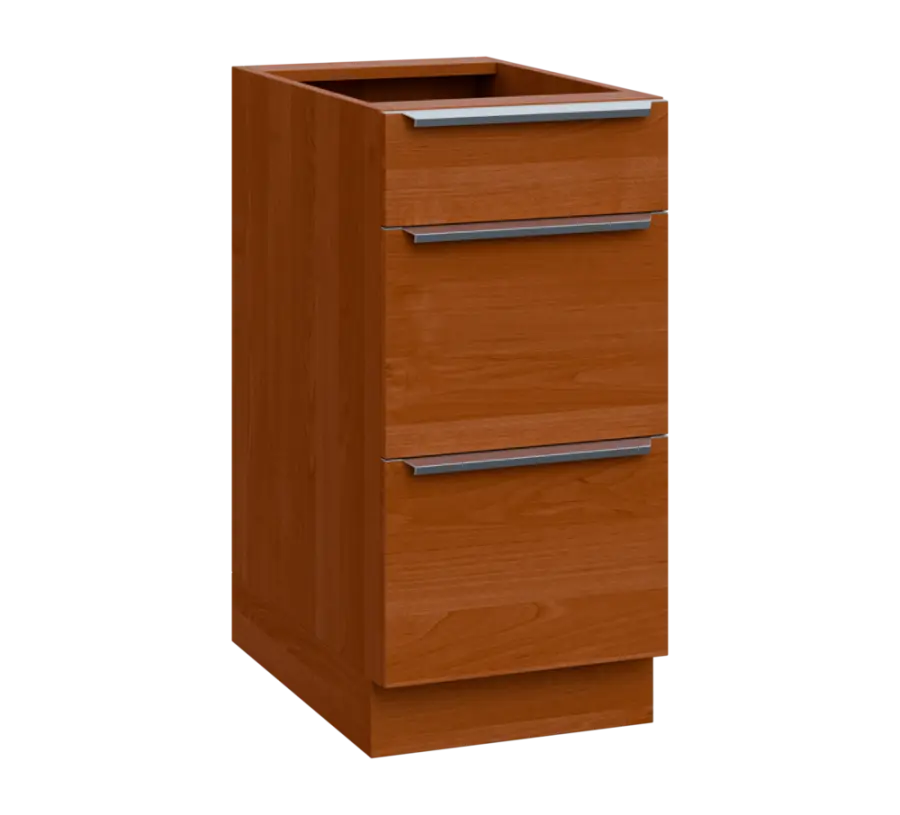 SIS - 4Z33 spodní skříňka, 3-zásuvková, 870x400x600, olše jantar