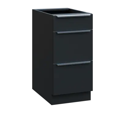 SIS - 4Z33 spodní skříňka, 3-zásuvková, 870x400x600, antracit