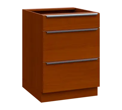 SIS - 6Z33 spodní skříňka, 3-zásuvková, 870x600x600, třešeň šumavská