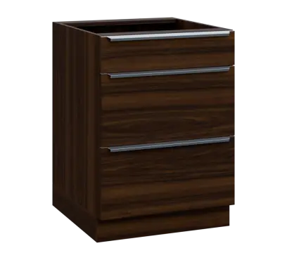 SIS - 6Z33 spodní skříňka, 3-zásuvková, 870x600x600, ořech královský