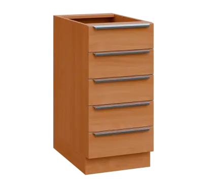 SIS - 4Z52 spodní skříňka, 5-zásuvková, 870x400x600, buk royal