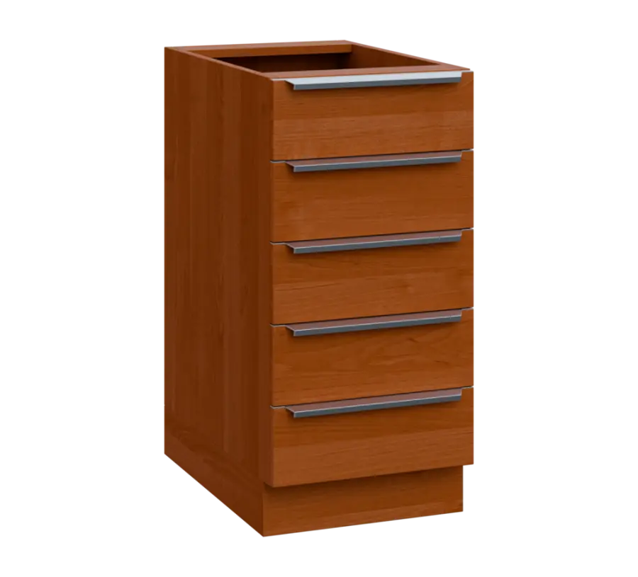 SIS - 4Z52 spodní skříňka, 5-zásuvková, 870x400x600, olše jantar