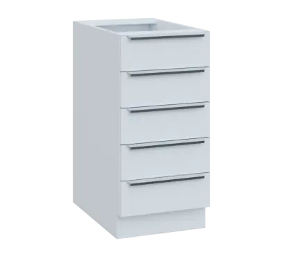 SIS - 4Z52 spodní skříňka, 5-zásuvková, 870x400x600, bílá