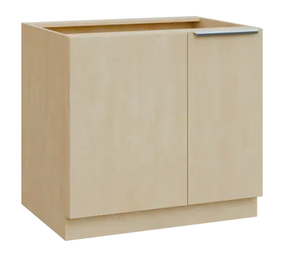SISR - 9 spodní skříňka, rohová, 1-dveřová, levá, 870x900x600, bříza světlá