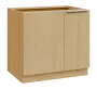SISR - 9 spodní skříňka, rohová, 1-dveřová, levá, 870x900x600, javor horský