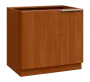 SISR - 9 spodní skříňka, rohová, 1-dveřová, levá, 870x900x600, olše jantar