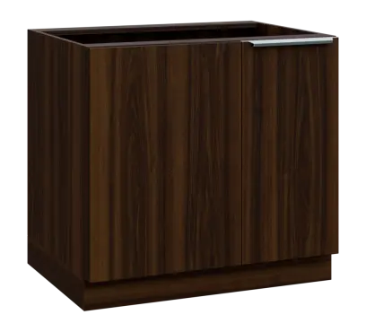 SISR - 9 spodní skříňka, rohová, 1-dveřová, levá, 870x900x600, ořech královský