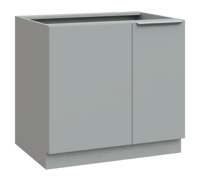 SISR - 9 spodní skříňka, rohová, 1-dveřová, levá, 870x900x600, šedá