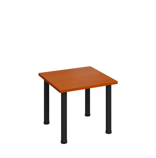 G-43 Konferenční stolek 600 x 600 mm, deska 25 mm, třešeň šumavská / nohy černé RAL9005