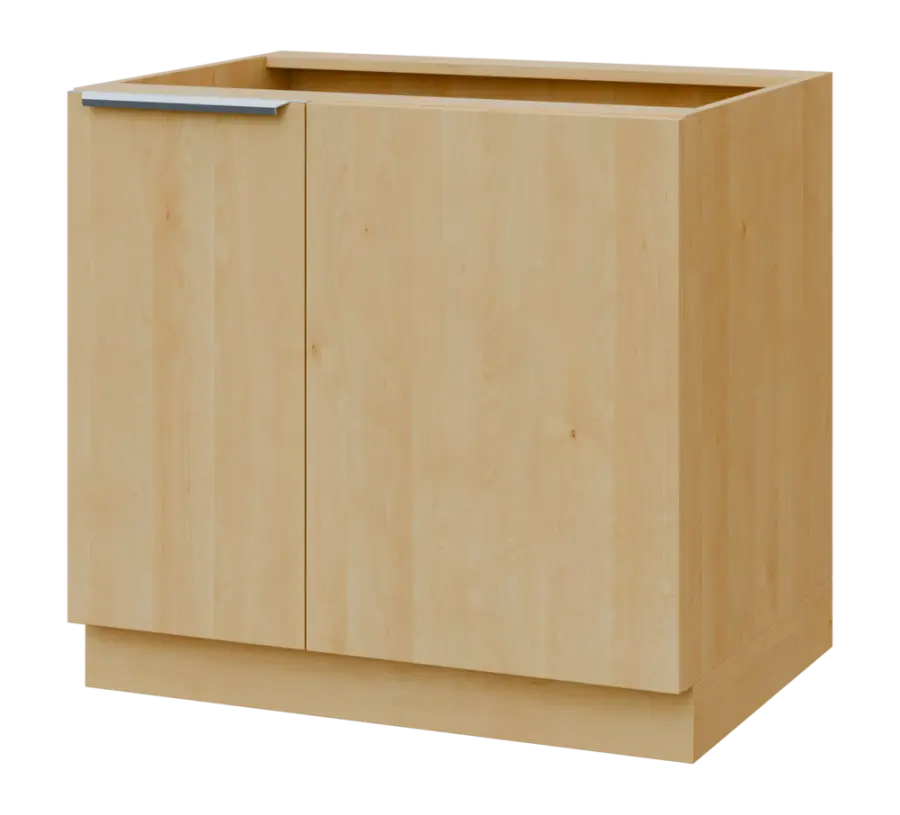 SISR - 9 spodní skříňka, rohová, 1-dveřová, pravá, 870x900x600, javor horský