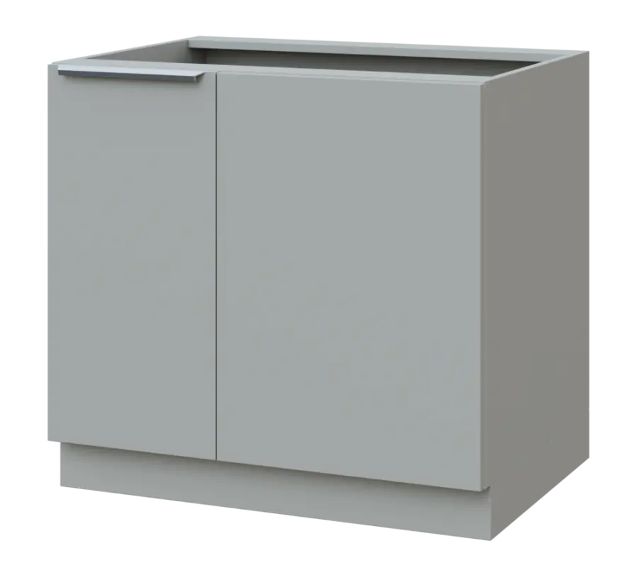 SISR - 9 spodní skříňka, rohová, 1-dveřová, pravá, 870x900x600, šedá