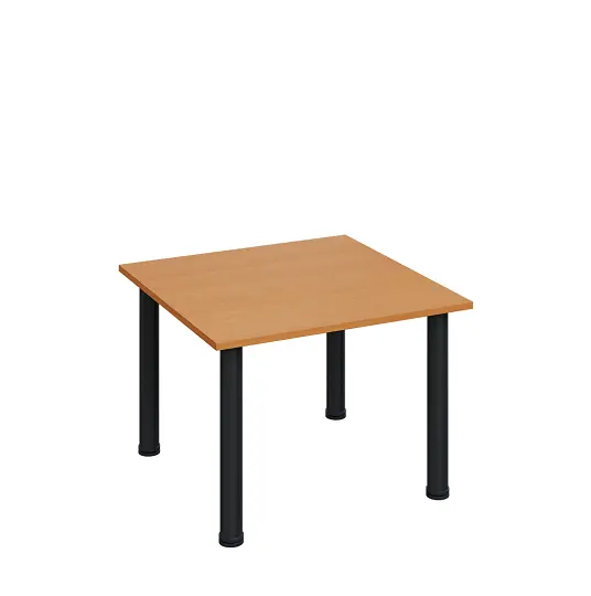 G-43 Konferenční stolek 700 x 700 mm, deska 18 mm, buk royal / nohy černé RAL9005
