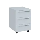 LXK 1 - 00 kontejner pojízdný, 3-zásuvkový, deska 18 mm, centrální zámek, bílá