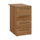 LXKC 1 - 75 kontejner přístavný, 4-zásuvkový, deska 18 mm, centrální zámek, 750x430x560, ořech světl