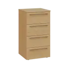 LXN 2 - 44Z kancelářská skříň, 4-zásuvková, 750x400x400, javor horský