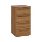 LXN 2 - 44Z kancelářská skříň, 4-zásuvková, 750x400x400, ořech světlý