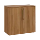 LXN 2 - 8D kancelářská skříň, 2-dveřová, 750x800x400, ořech světlý