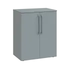 LXN 2 - 6D2 kancelářská skříň, 2-dveřová, 750x600x400, šedá