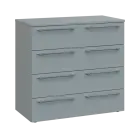 LXN 2 - 84Z kancelářská skříň, 4-zásuvková, 750x800x400, šedá