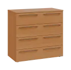 LXN 2 - 84Z kancelářská skříň, 4-zásuvková, 750x800x400, buk royal