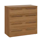 LXN 2 - 84Z kancelářská skříň, 4-zásuvková, 750x800x400, ořech světlý