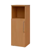 LXN 3 - 4DN kancelářská skříň, 1-dveřová/nika, levá, 1100x400x400, buk royal