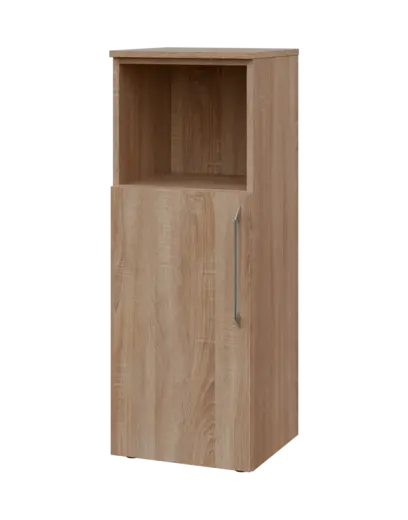 LXN 3 - 4DN kancelářská skříň, 1-dveřová/nika, levá, 1100x400x400, dub bardolino