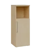 LXN 3 - 4DN kancelářská skříň, 1-dveřová/nika, pravá, 1100x400x400, bříza světlá