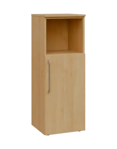 LXN 3 - 4DN kancelářská skříň, 1-dveřová/nika, pravá, 1100x400x400, javor horský