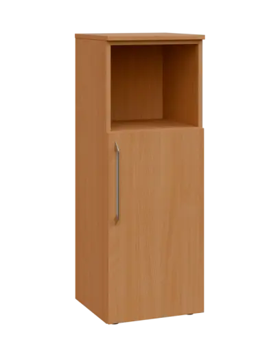 LXN 3 - 4DN kancelářská skříň, 1-dveřová/nika, pravá, 1100x400x400, buk royal