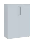 LXN 3 - 8D kancelářská skříň, 2-dveřová, 1100x800x400, bílá