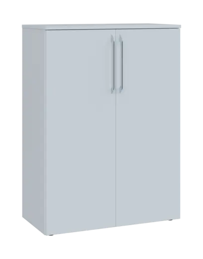 LXN 3 - 8D kancelářská skříň, 2-dveřová, 1100x800x400, bílá