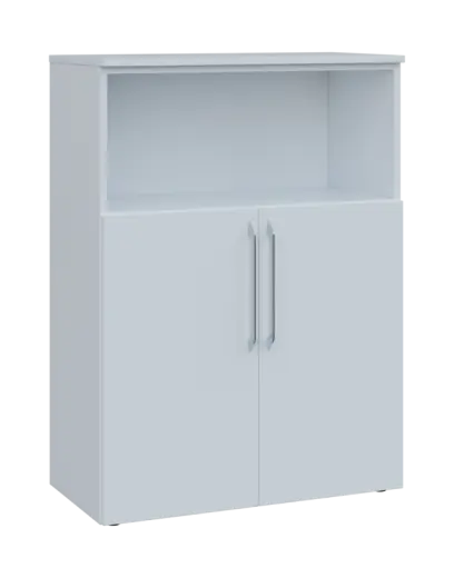 LXN 3 - 8DN kancelářská skříň, 2-dveřová/nika, 1100x800x400, bílá