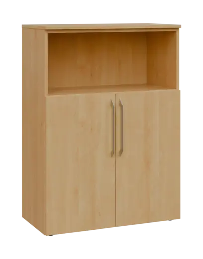 LXN 3 - 8DN kancelářská skříň, 2-dveřová/nika, 1100x800x400, javor horský