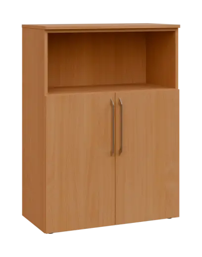 LXN 3 - 8DN kancelářská skříň, 2-dveřová/nika, 1100x800x400, buk royal