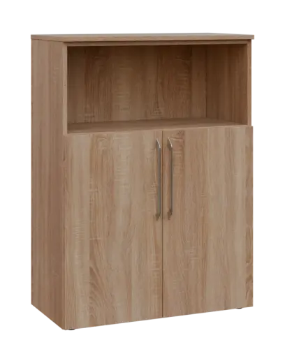 LXN 3 - 8DN kancelářská skříň, 2-dveřová/nika, 1100x800x400, dub bardolino