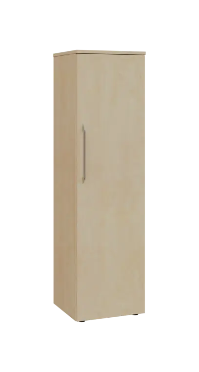 LXN 4 - 4D kancelářská skříň, 1-dveřová, pravá, 1450x400x400, bříza světlá