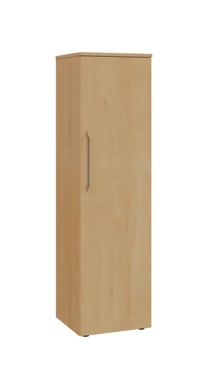 LXN 4 - 4D kancelářská skříň, 1-dveřová, pravá, 1450x400x400, javor horský