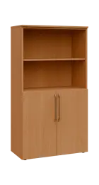 LXN 4 - 8DN2 kancelářská skříň, 2-dveřová/nika, 1450x800x400, buk royal