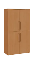 LXN 4 - 84D kancelářská skříň, 4-dveřová, 1450x800x400, buk royal