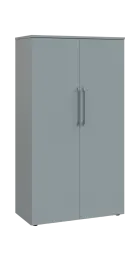 LXN 4 - 8D kancelářská skříň, 2-dveřová, 1450x800x400, šedá