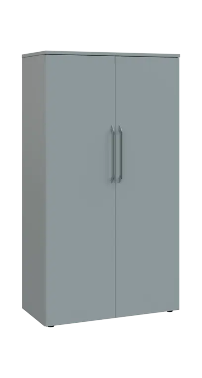 LXN 4 - 8D kancelářská skříň, 2-dveřová, 1450x800x400, šedá