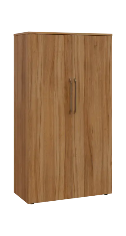 LXN 4 - 8D kancelářská skříň, 2-dveřová, 1450x800x400, ořech světlý