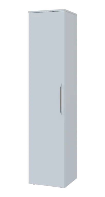 LXN 5 - 4D kancelářská skříň, 1-dveřová, levá, 1800x400x400, bílá