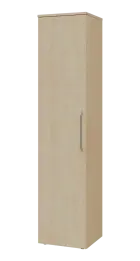 LXN 5 - 4D kancelářská skříň, 1-dveřová, levá, 1800x400x400, bříza světlá