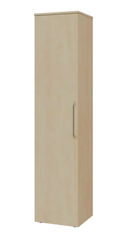 LXN 5 - 4D kancelářská skříň, 1-dveřová, levá, 1800x400x400, bříza světlá