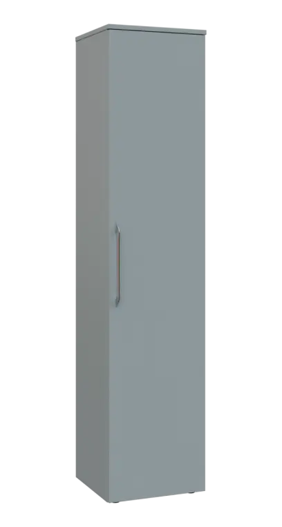 LXN 5 - 4D kancelářská skříň, 1-dveřová, pravá, 1800x400x400, šedá