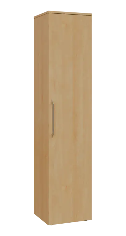 LXN 5 - 4D kancelářská skříň, 1-dveřová, pravá, 1800x400x400, javor horský